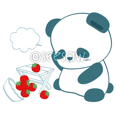 판다와 딸기