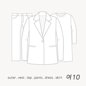 SS203 의류도식화 10종