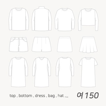 SS201 의류도식화 150종