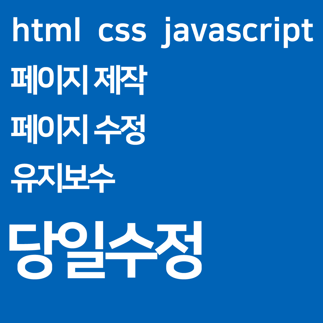 유지보수 바로수정